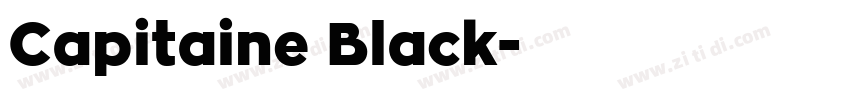 Capitaine Black字体转换 Capitaine Black字体转换